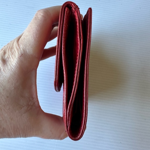 Authentic Chanel Red Caviar Leather Wallet - Picture 4 of 11